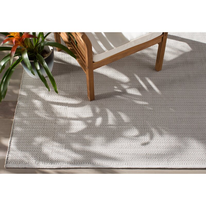 C Herringbone Gray Indoor Outdoor Area Rug Reviews Allmodern